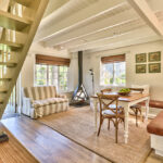 Reverse view of Lounge and fireplace